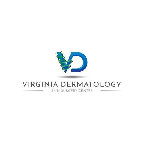 Logo for a dermatology center