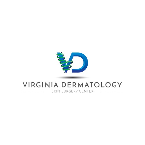 Logo for a dermatology center