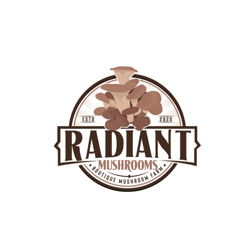 bold logo for mushroom