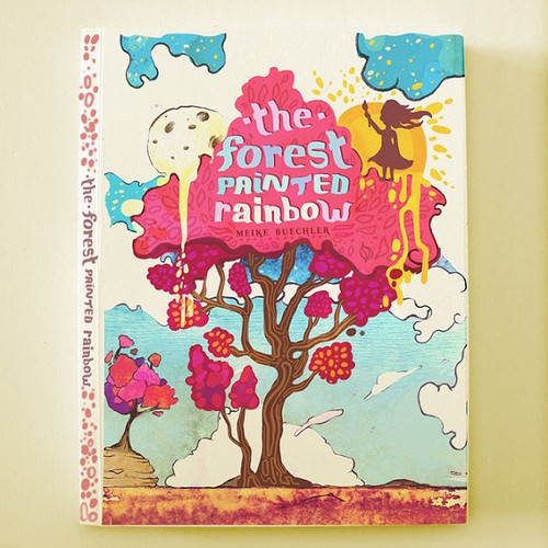 The Forest painted rainbow children's book