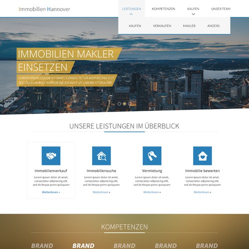 Website design for a Real Estate Agency