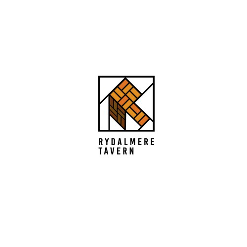 Modern Fun Industrial Bar Logo