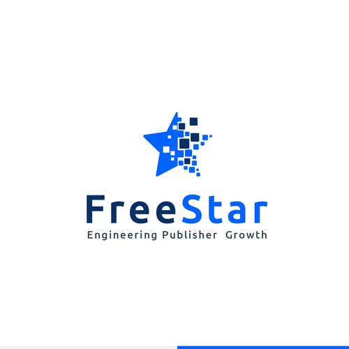 freestar logo concept for engineering publisher