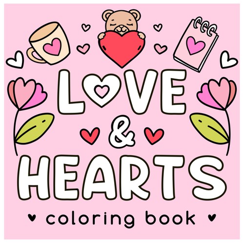 Coloring book cover design