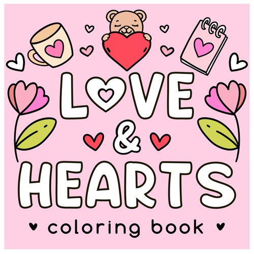 Coloring book cover design
