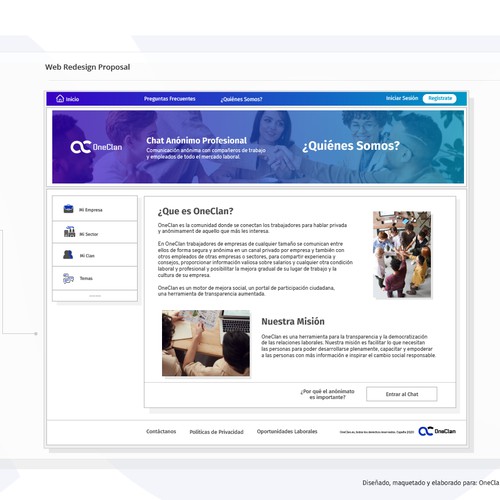 Web Design for OneClan.es