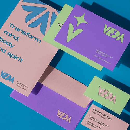 Visual identity for Veda Yoga Studio