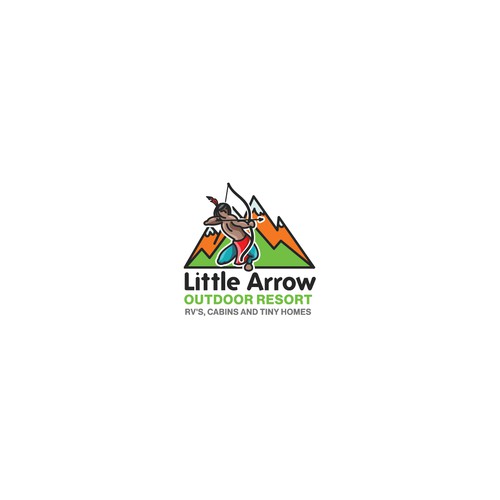 Logo for an Outdoor resort company