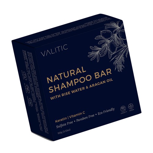 Luxury shampoo bar box