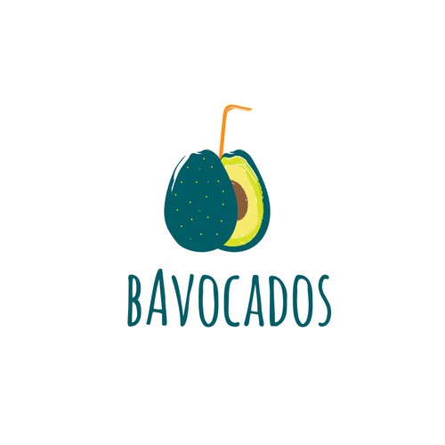 Bavocados Logo Design for drink brand