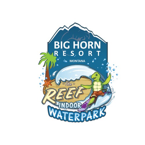 Combined logo for Resort and water park