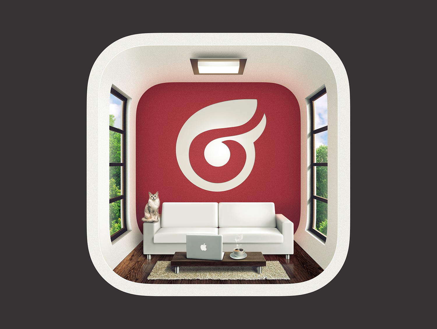 Icon for photo-real interior design iPad app