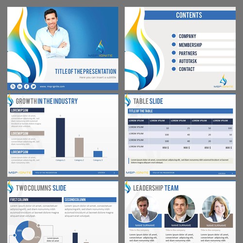 Create a PowerPoint template to match my existing website and logo