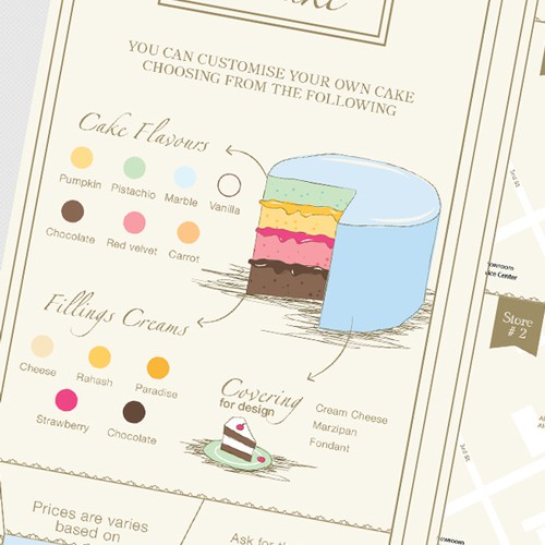 Brochure for a Cake Boutique