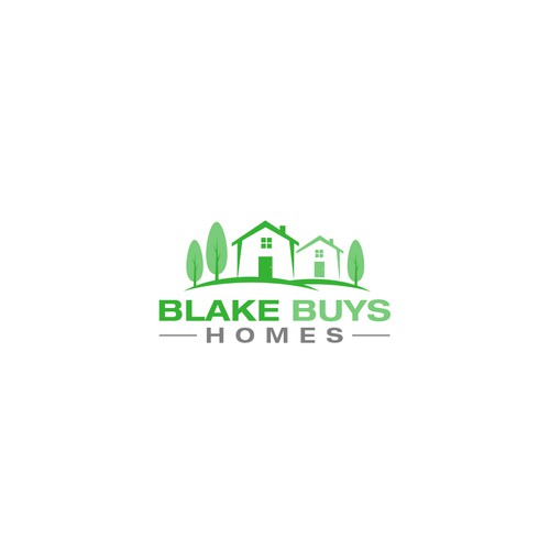 Create a fun and friendly logo for Blake Buys Homes