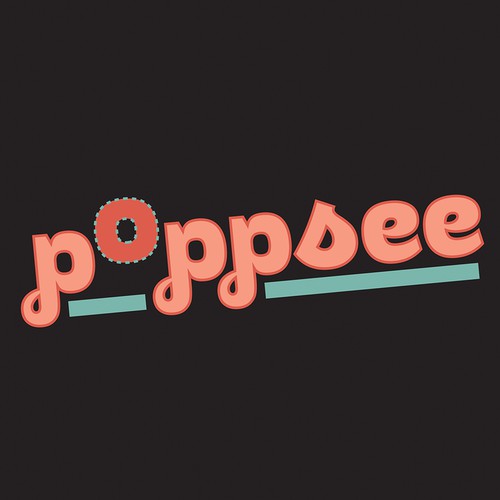 "poppsee" proposal for print on demand company logo