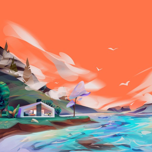 Website Scenery Illustration 