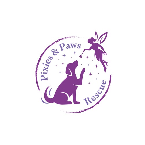 Pixies & Paws Rescue Logo