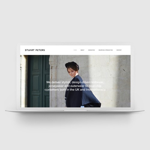 Squarespace website for Fashion Brand