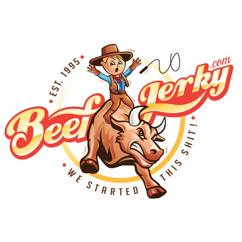 beef jerkey selling company logo
