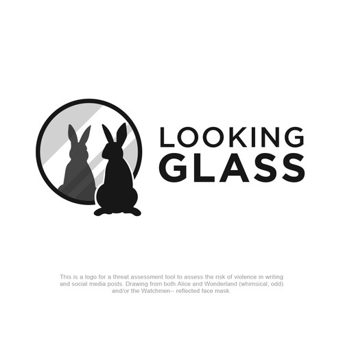 Looking Glass Threat Assessment Logo for Social Media and Written Narratives