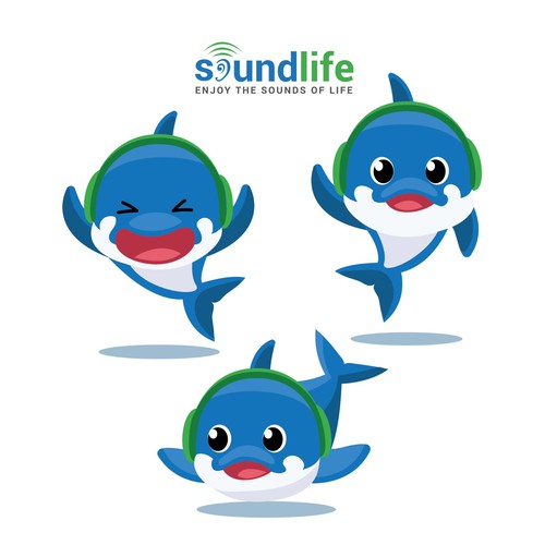 Dolphin Mascot for Soundlife