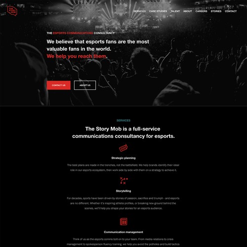 The Story Mob Squarespace Website Design
