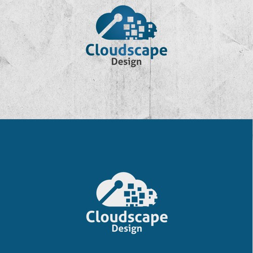 Help us create a logo for a Cloud technology company, Cloudscape Designs