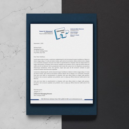 Law firm letterhead