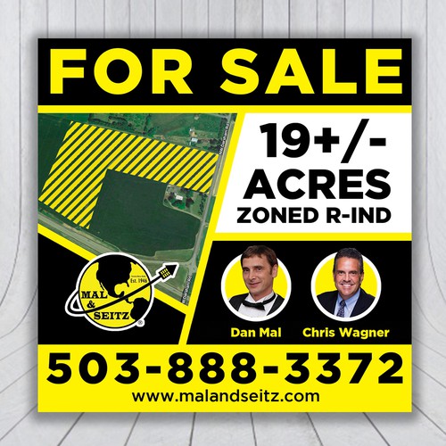 Signage for Mal & Seitz Real Estate