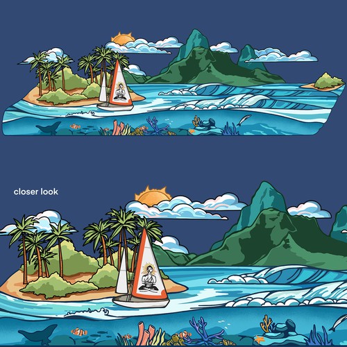 Tropical Ocean Illustration