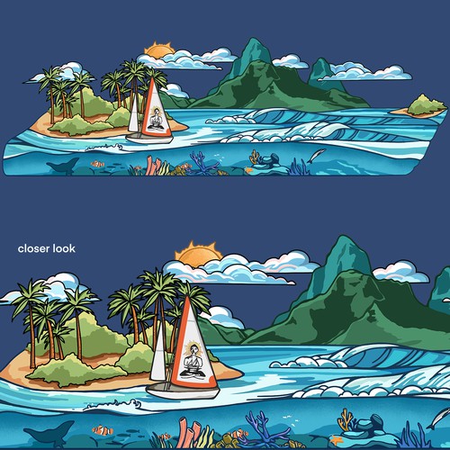 Illustrated sticker contest winner