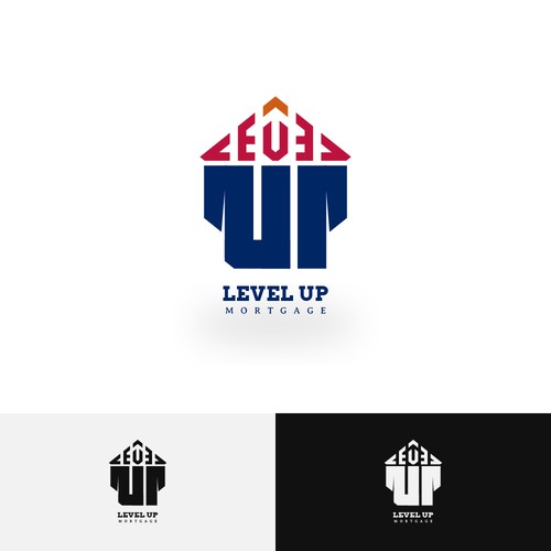 Level Up Mortgage Logo Concept