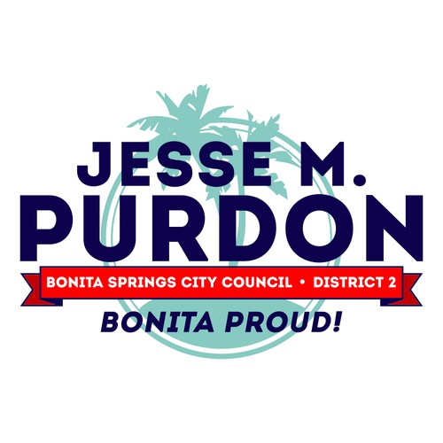 Runner-Up design for Jesse M. Purdon for City Council