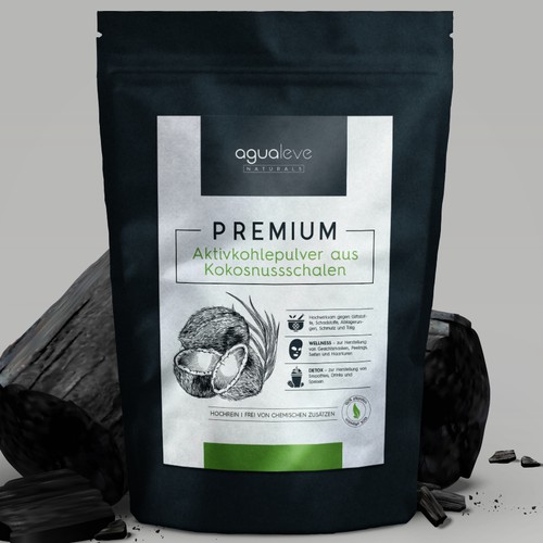 Charcoal powder packaging