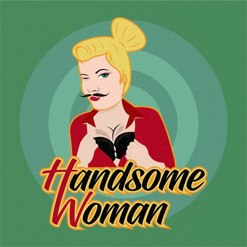 Indie band wanting sexy, vintage, pin up girl logo with mustache