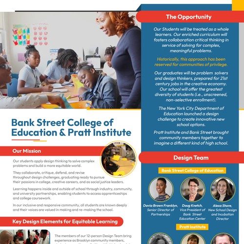 Bank Street College - Flyer Design