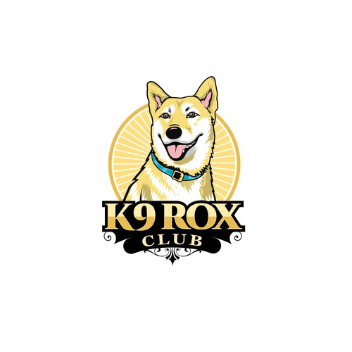 Cute puppy logo design