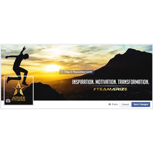 Facebook Cover for Arize Fitness