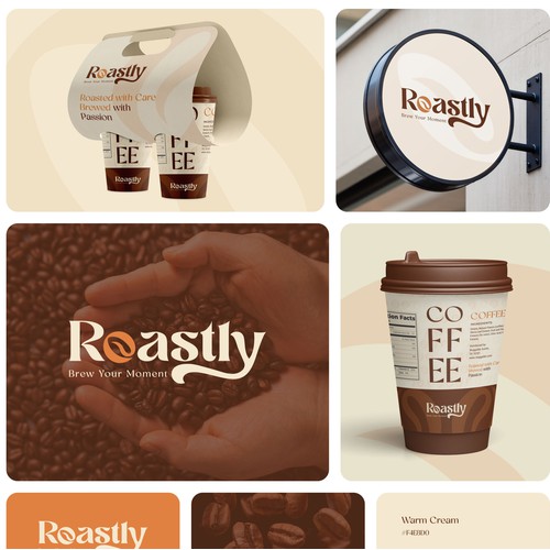 Roastly — Specialty Coffee Brand Identity