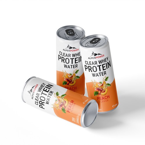 Can Design for Clear Whey Protein Water