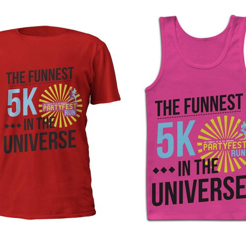 Create a T-shirt design for a new National 5k Run
