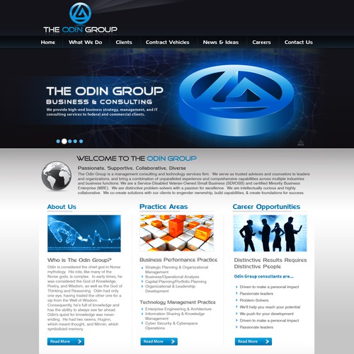 The Odin Group needs a new website design