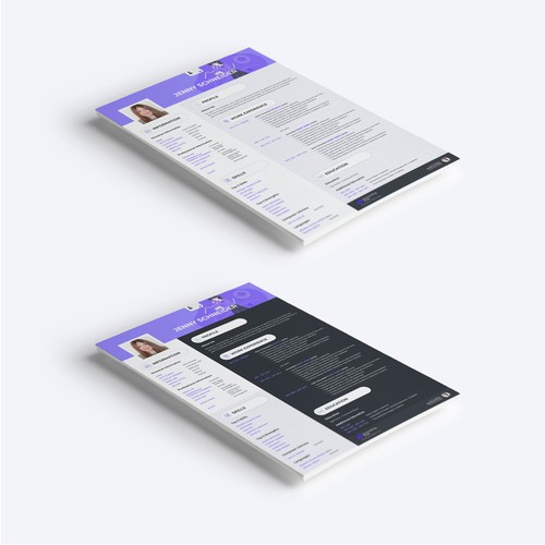 CV Template Design for an accounting firm