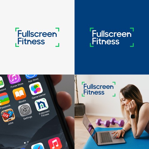 "Fullscreen Fitness" logotype