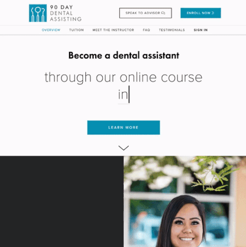 Custom Squarespace Website for Online School