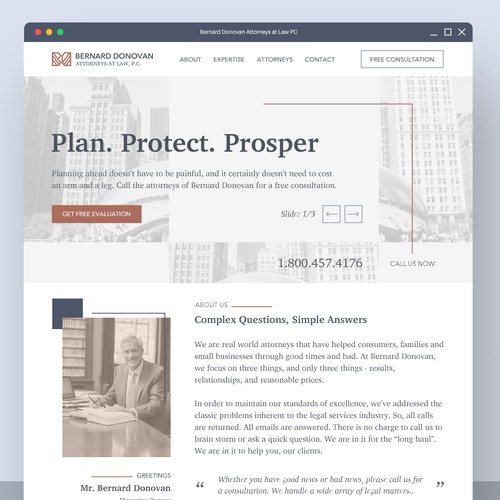 Responsive Website Design for a Law Firm