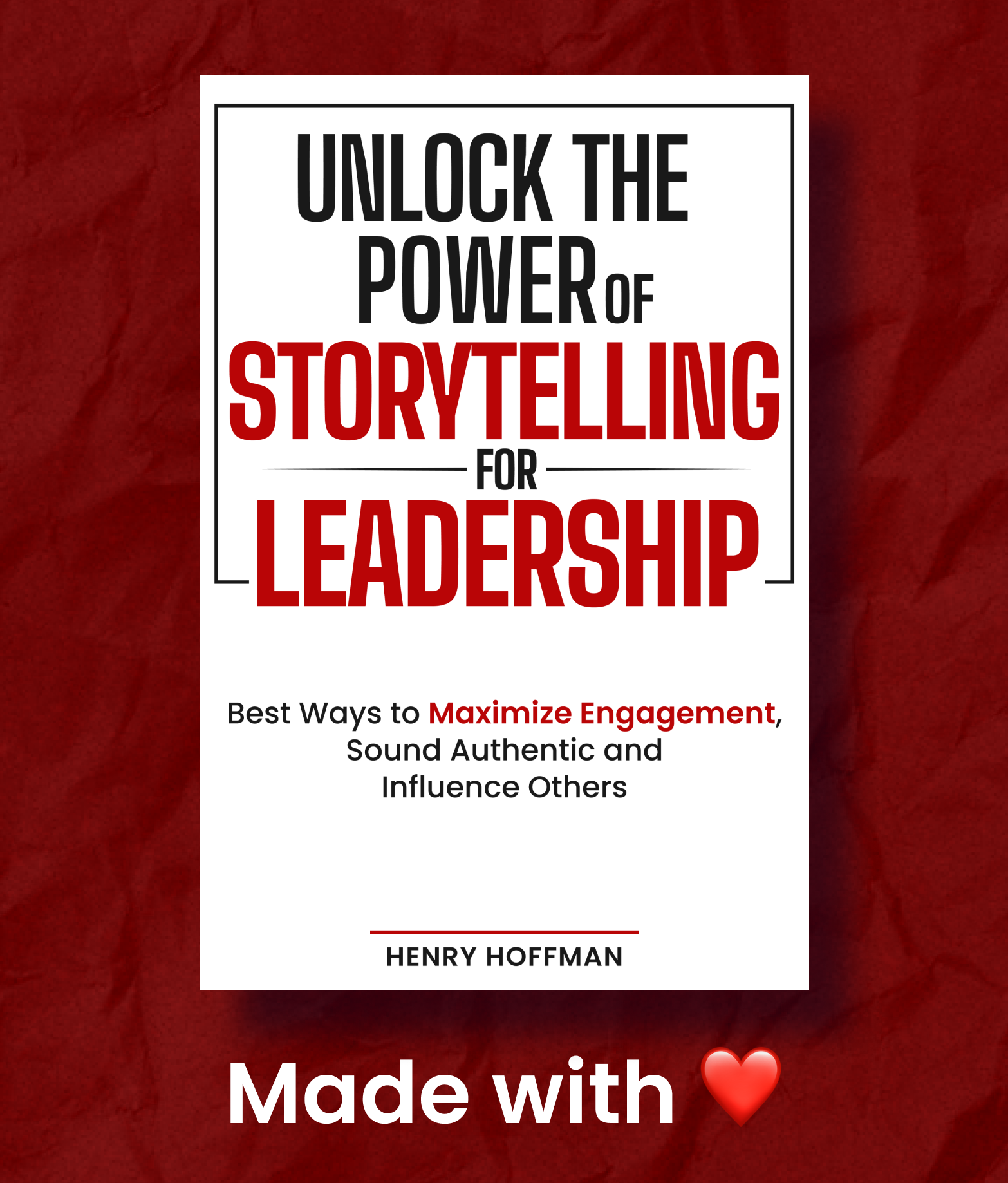 I need help in creating a book cover that will help to inspire others