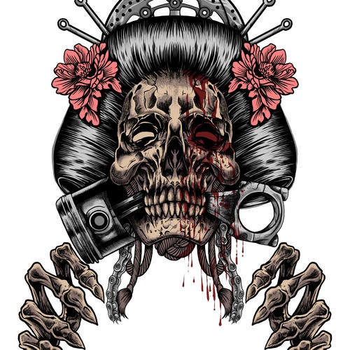 Skull Geisha