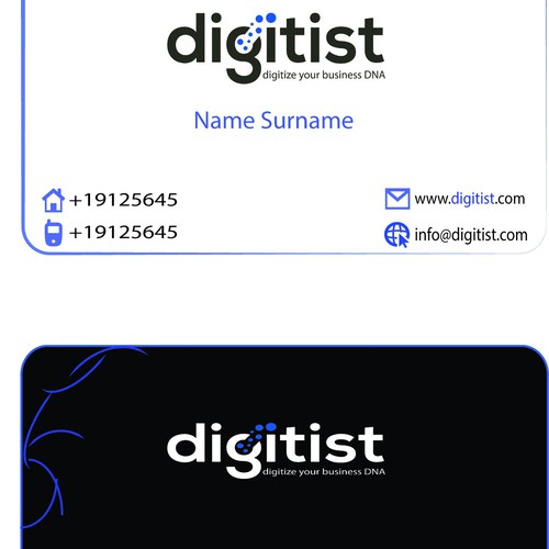 Design awesome business cards for software/technology company Digitist